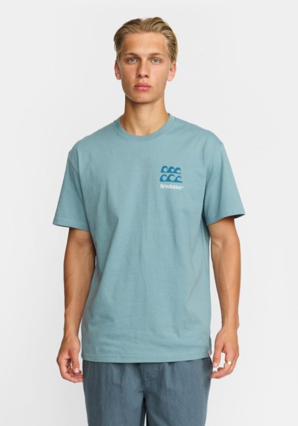 Tropical Island Dust Blue T-Shirt