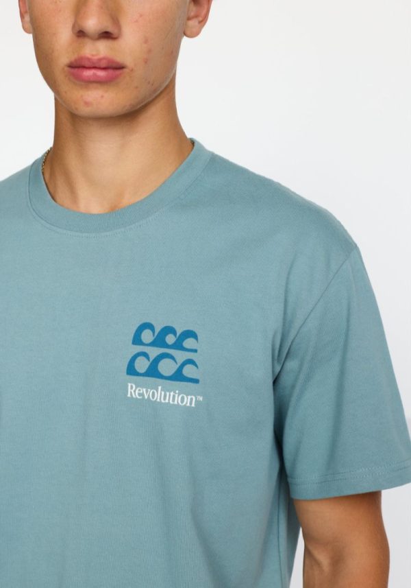 Tropical Island Dust Blue T-Shirt
