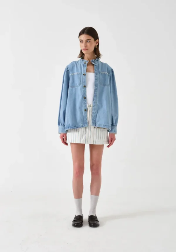 Seventy and mochi dana sunbleached 2 Dana Sun Bleached Denim Jacket