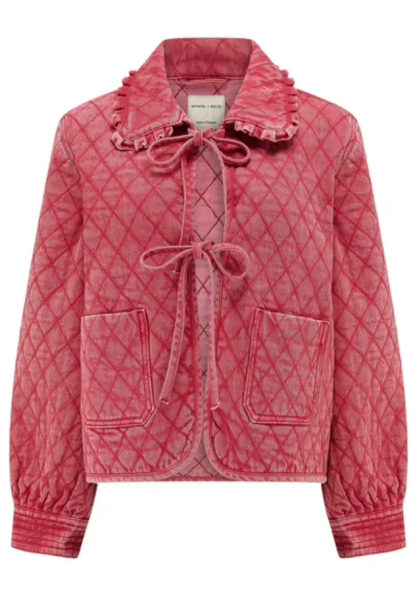 Heidi Vintage Red Denim Jacket