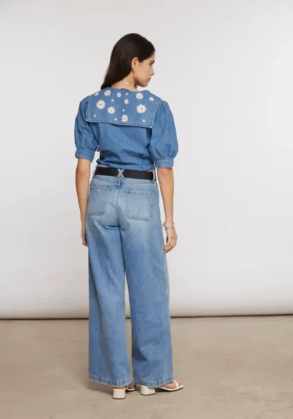 Cassie Malibu Embroidered Top