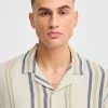 Solid disaie oatmeal 2 Disai Oatmeal Stripe Shirt