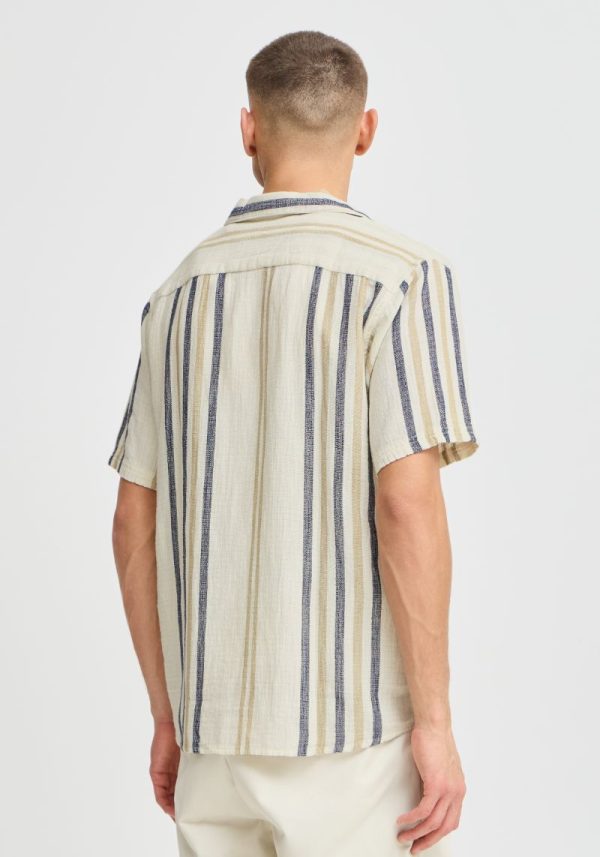 Solid disaie oatmeal 3 Disai Oatmeal Stripe Shirt