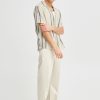 Solid disaie oatmeal 4 Disai Oatmeal Stripe Shirt
