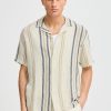 Solid disaie oatmeal 5 Disai Oatmeal Stripe Shirt