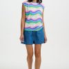 Sugarhill chrissie blue waves 1 Chrissie Waves T-Shirt