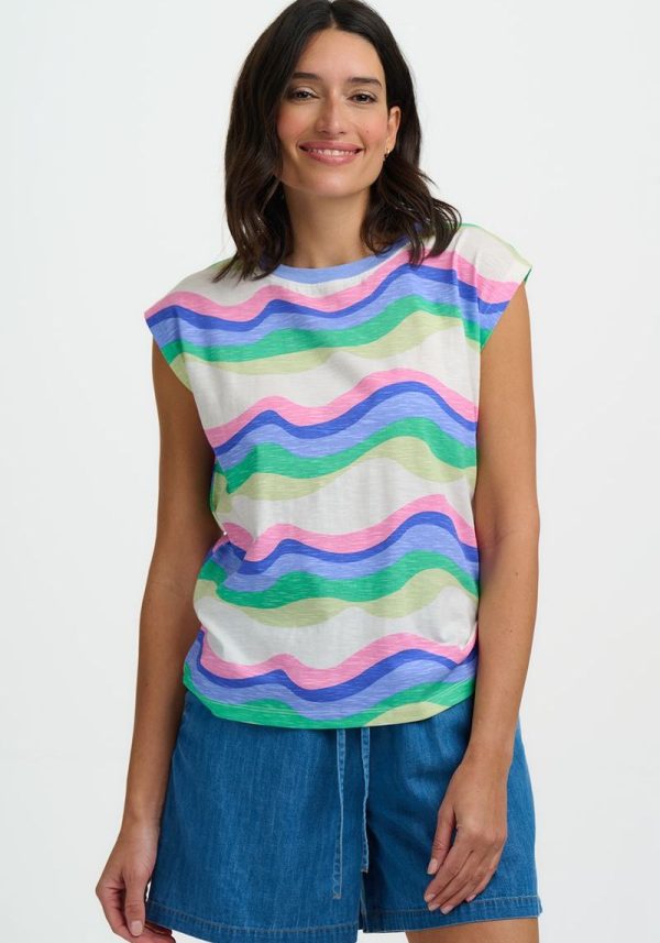 Sugarhill chrissie blue waves 2 Chrissie Waves T-Shirt