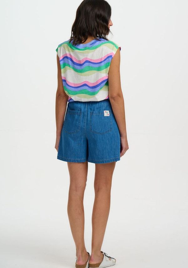 Sugarhill chrissie blue waves 3 Chrissie Waves T-Shirt