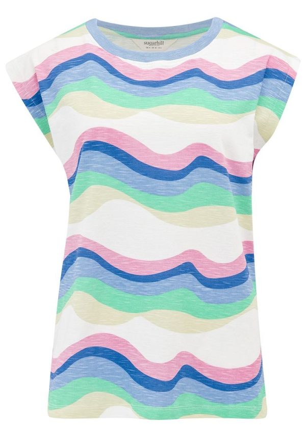 Sugarhill chrissie blue waves 4 Chrissie Waves T-Shirt