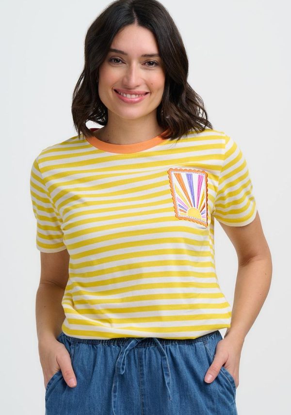 Maggie Striped Rainbow T-Shirt