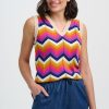 Rosie Sunset Chevron Knitted Vest