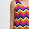 Rosie Sunset Chevron Knitted Vest