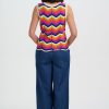 Rosie Sunset Chevron Knitted Vest