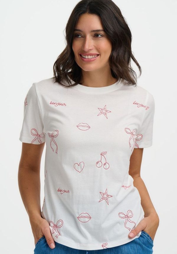 Sugarhill shelby boxy t 3 Maggie Chic Embroidered T-Shirt