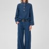 Hilma Mid Wash Wide Jeans