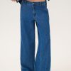 Hilma Mid Wash Wide Jeans