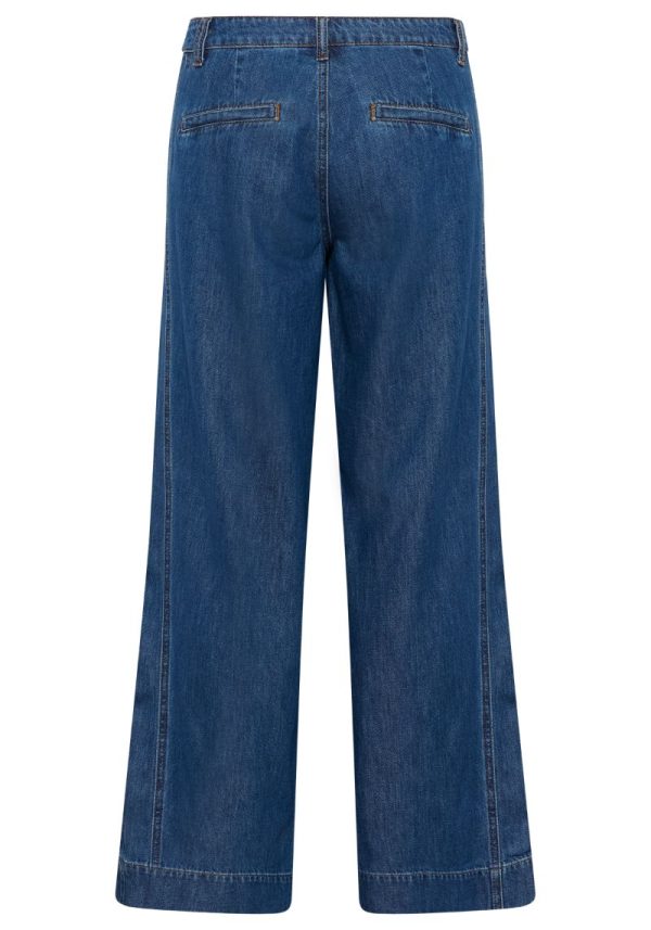 Hilma Mid Wash Wide Jeans