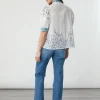 Poppy Indigo Coral Blouse