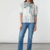 Poppy Indigo Coral Blouse