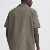 Blend crockery dusty olive shirt 1 Avan Dusty Olive Textured Shirt