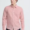 Estrup Red Stripe Linen shirt