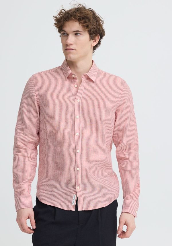 Estrup Red Stripe Linen shirt