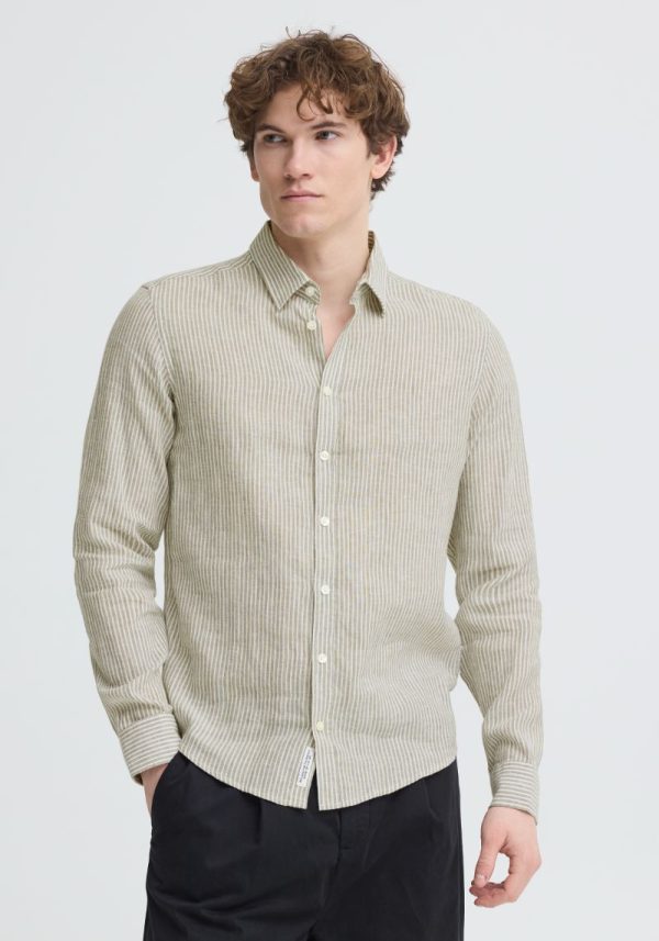 Estrup Mermaid Stripe Linen shirt