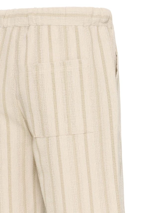 Casual friday kalle shorts taupe 1 Kalle Striped Shorts