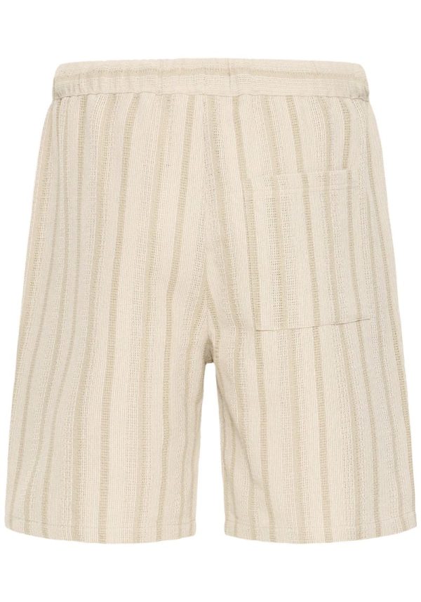 Casual friday kalle shorts taupe 2 Kalle Striped Shorts