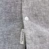Sauby Navy Melange Linen Shirt