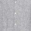 Sauby Navy Melange Linen Shirt