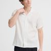 Sauby White Linen Shirt
