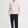 Sauby White Linen Shirt