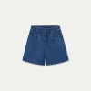Wavy Denim Shorts
