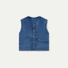 Wavy Denim Waistcoat