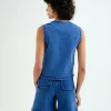Wavy Denim Waistcoat