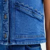 Wavy Denim Waistcoat