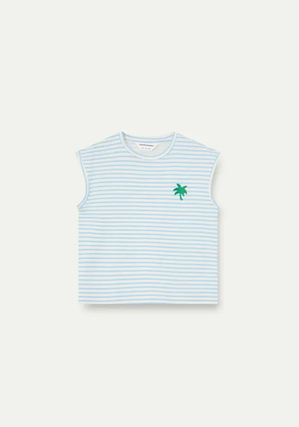 Compania blue stripe t 2 Palm Blue stripe T-Shirt