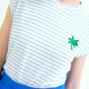 Compania blue stripe t 7 Palm Blue stripe T-Shirt