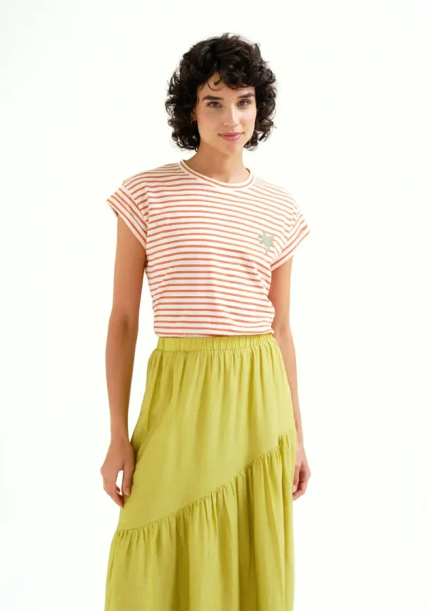Palm Red stripe T-Shirt