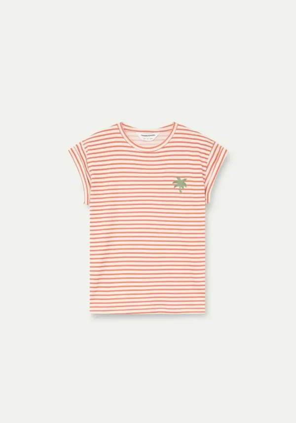Palm Red stripe T-Shirt