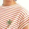 Palm Red stripe T-Shirt