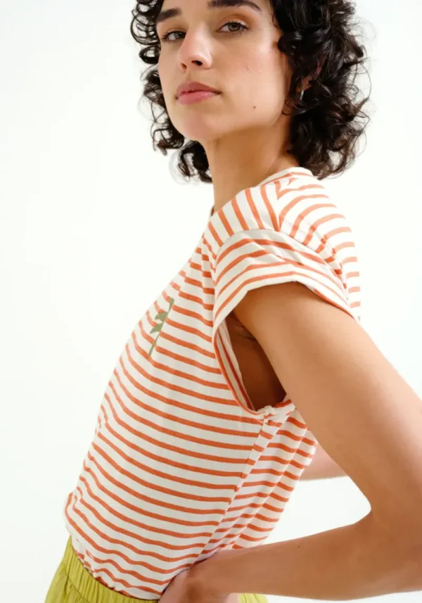 Palm Red stripe T-Shirt