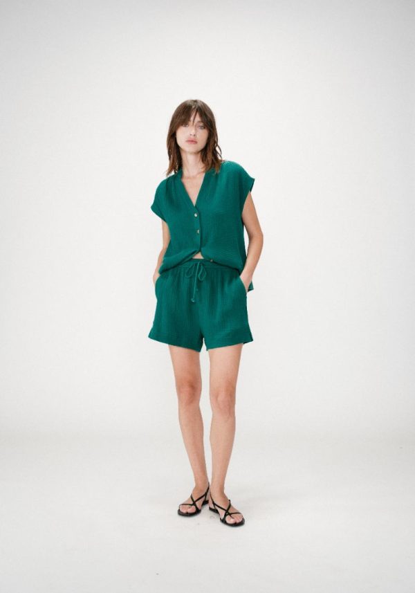 Grace & mila wasabi emerauld 1 Wasabi Emerald Green Shorts