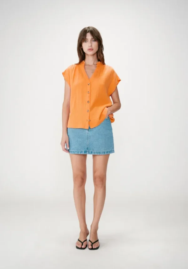 Grace & mila wesra orange 4 Wesra Orange Shirt