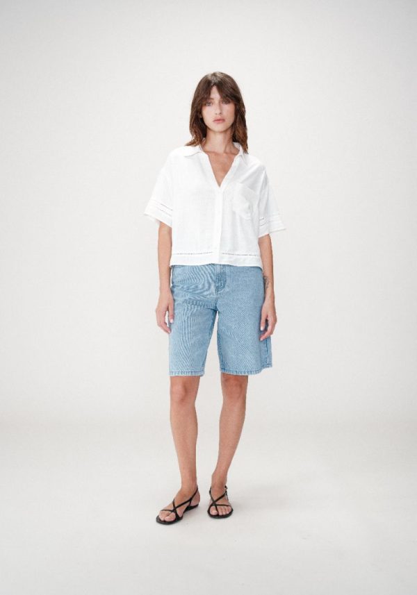 Grace & mila winka 1 Winka White Linen Shirt