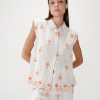 Grace & mila wisenna orange 3 Wissena Embroidered Blouse