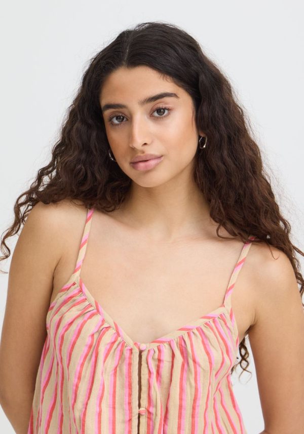 Ichi foxa camisole azalea stripe 2 Foxa Azalea Striped Singlet
