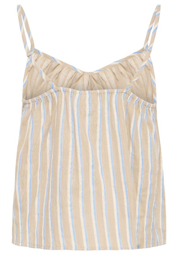 Ichi foxa camisole placid blue stripe 7 Foxa Placid Blue Striped Singlet