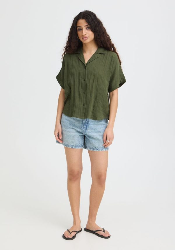 Ichi foxa grape leaf short sleeve shirt 3 Foxa Grape Leaf Short Sleeved Shirt